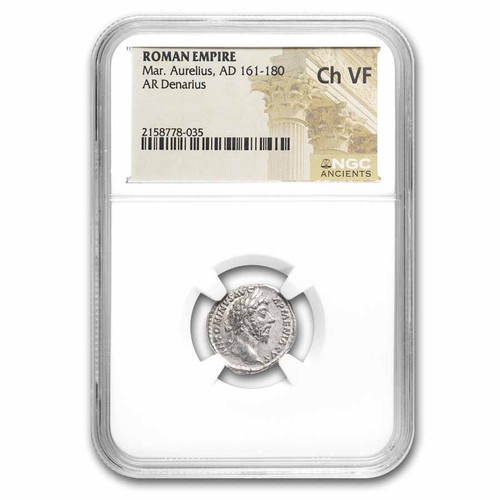 Roman silver denarius marcus - silver,