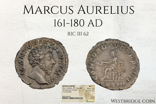 Marcus aurelius ar - marcus, denarius
